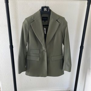 BANANA REPUBLIC GREEN WOOL BLAZER SZ 0